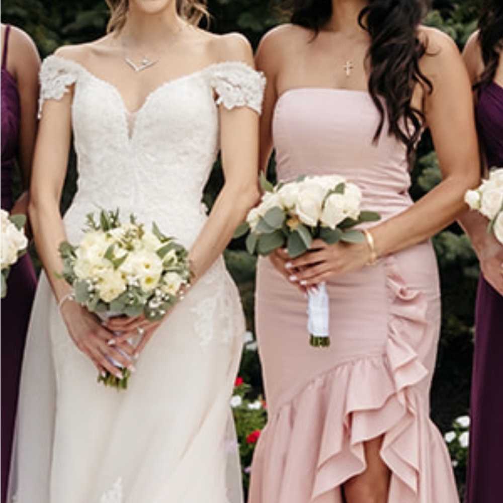 BLUSH PINK STRAPLESS DRESS